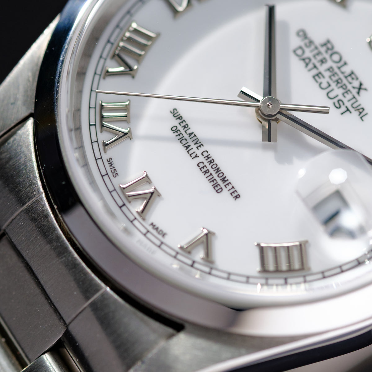 Rolex Datejust Ref. 16200 "White Roman"