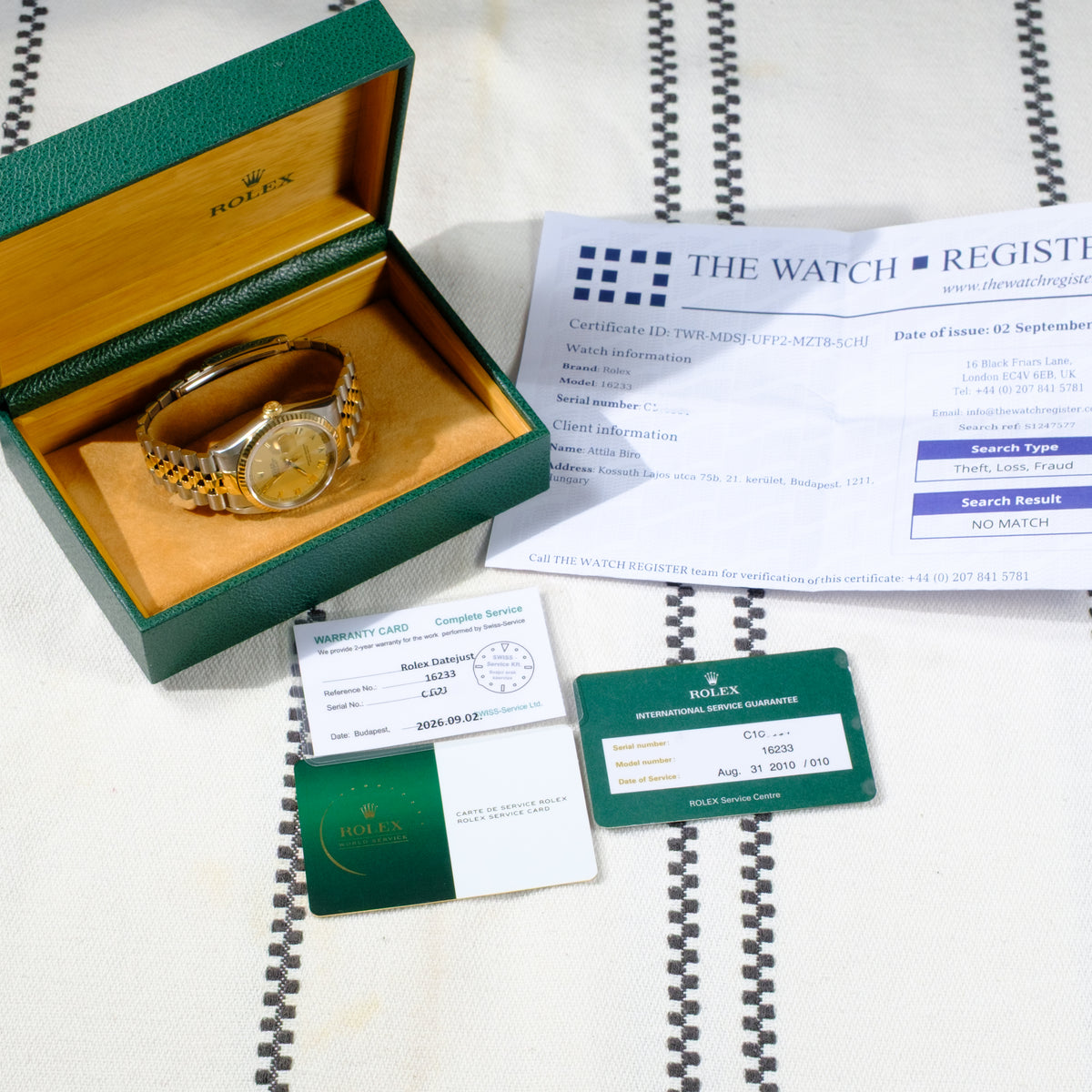 Rolex Datejust Ref. 16233